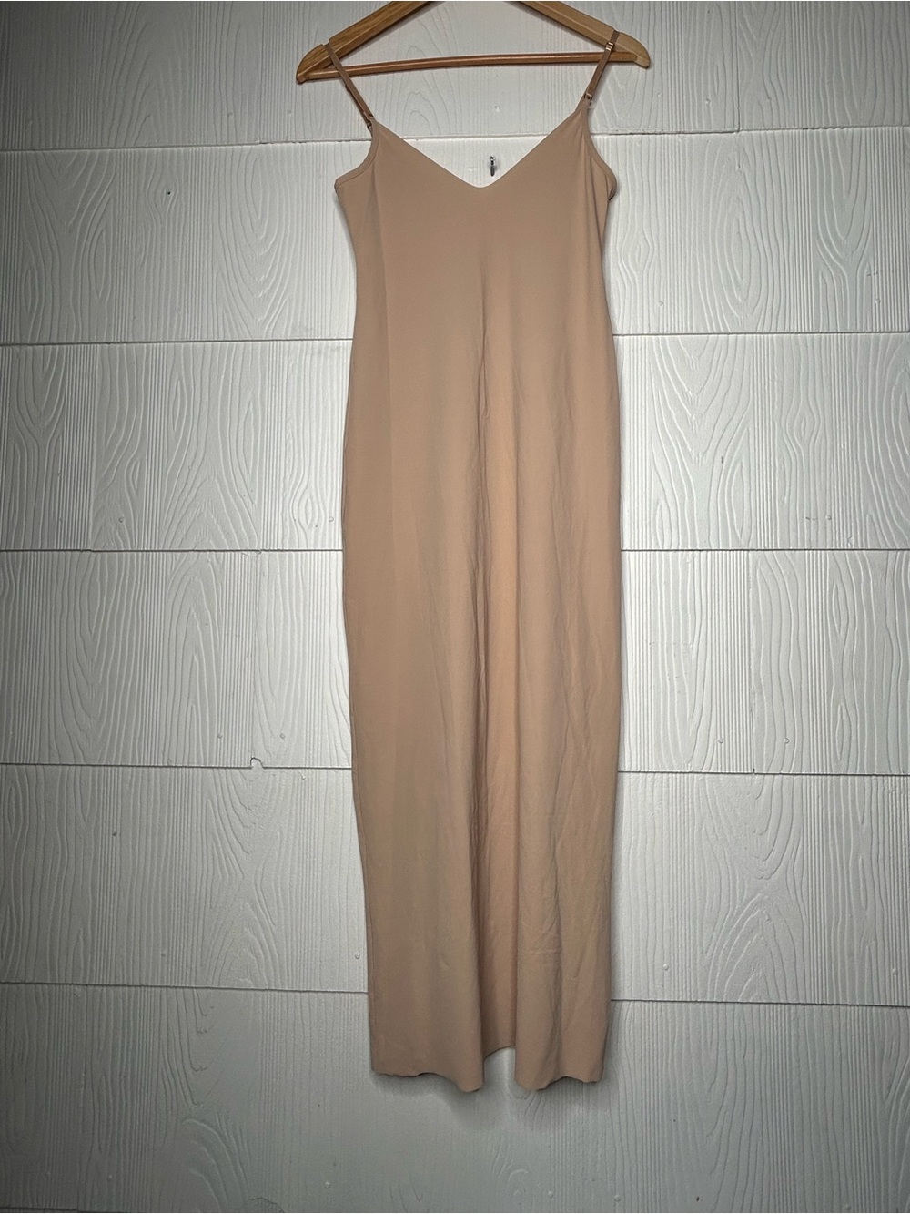 Commando Beige V-Neck Slip Maxi Dress